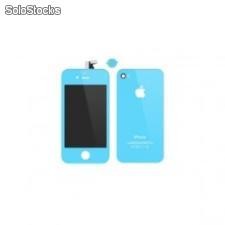 Kit Complet Iphone 4 et 4s(Ecran + Facade + Bouton) bleu clair