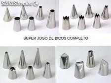 Kit Completo Bicos Inox 34 Bicos grandes + Embalagem Caixa mdf