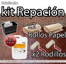 Kit Completo Hormigon Impreso Reparación y Mantenimiento Resina25kg+2Rodillos+2