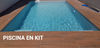 Kit construcción piscina 4x2,5x1,50 con escalera interior