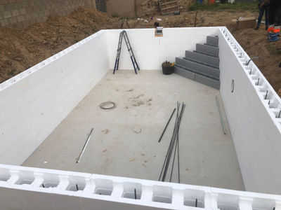 Kit construcción piscina 4x2X1,50 con escalera interior - Foto 5