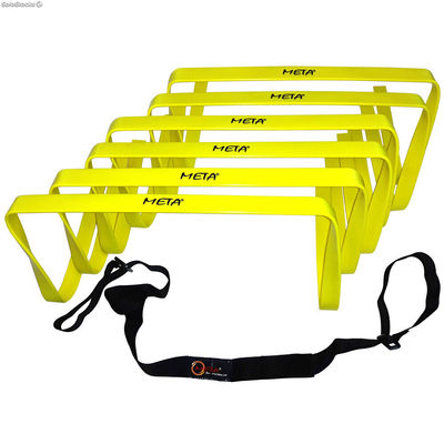 Kit de 6 vallas flexibles con cinta 15cm