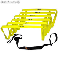 Kit de 6 vallas flexibles con cinta 30cm