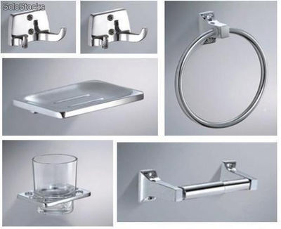 Kit de Accesorios de Baño, Zinc Cromado