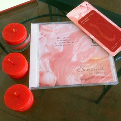 Kit de aromaterapia incluye 3 velas, CD relajante y portavela. - Foto 2