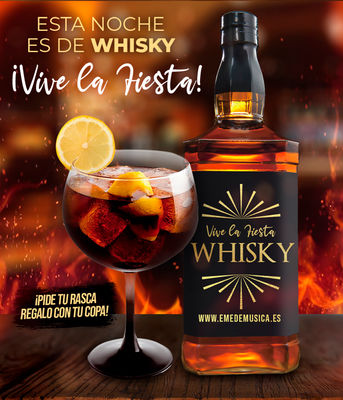 Kit de Fiesta &quot; Esta Noche se vive con Whisky&quot;