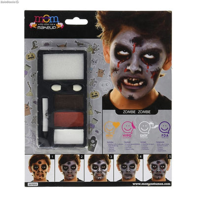 Kit de maquillage pour enfant My Other Me Zombie Halloween (24 x 20 cm) - Photo 3