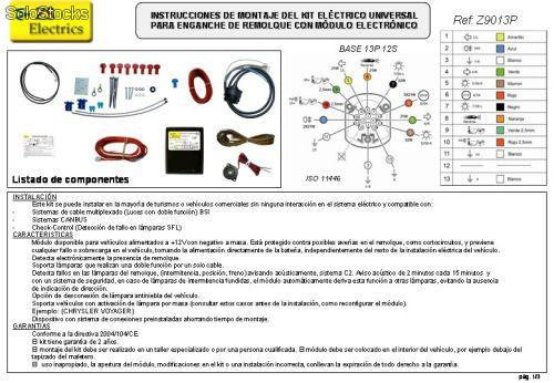 Kit Electrico Universal 13 para enganches remolques o