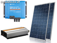 Kit Gerador Solar c/ 12 paineis,c/ Baterias,potencia 2000W Saida 127V 7987WH /