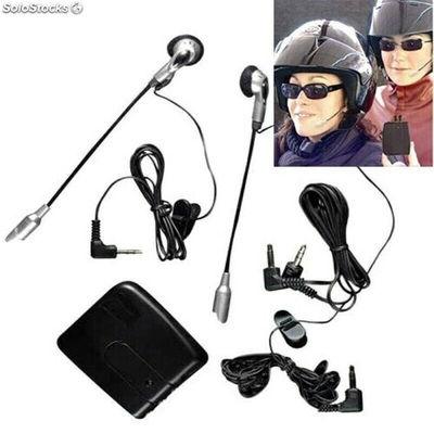 Kit interfono moto per casco coppia auricolari microfono auricolare caschi