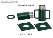 Kit p Escora Metalica Ajustavel tubos de 60,30 mm