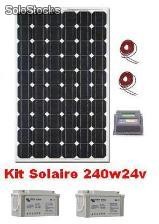 kit panneau solaire 250w 24v complet