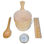 Kit para sauna balde colher ampulheta termometro / higrometro 5 pcs - 1