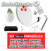 Kit Parabólica 50cm + LNB + Soporte + Cable + Receptor K50SL