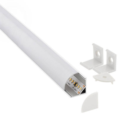 Kit - perfil aluminio kork-mini para fitas led 1 metro branco. Loja Online - Foto 2