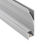 Kit - perfil aluminio nitra para fitas led 1 metro. Loja Online LEDBOX. Perfis - Foto 2