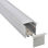 Kit - perfil aluminio teito para fitas led 2 metros. Loja Online LEDBOX. Perfis - 1