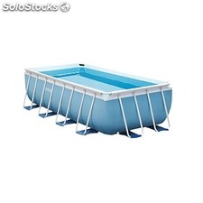Kit piscine rectangulaire - prism frame - 4,88 m x 2,44 m x 1,07 m - intex