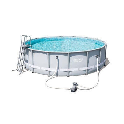 Kit piscine ronde power steel frame - d 488 x h 122 cm - gris
