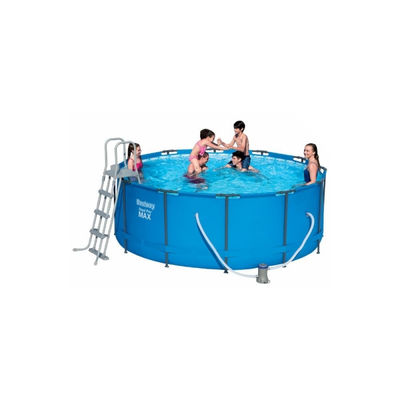 Kit piscine ronde steel pro max - 366 x 122 cm - bleu