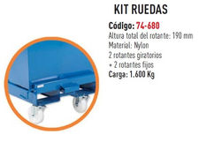 Kit ruedas para contenedores autobasculantes GAYNER 74-680