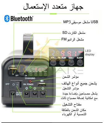 Kit solaire avec Bluetooth
