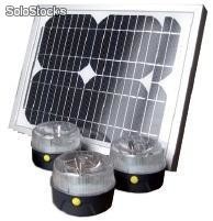 Kit Solaire Universel - 3 lampes led