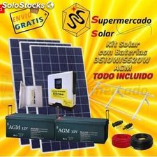 Kit solar baterías AGM sin mantenimiento 3510W/5520W