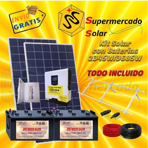 Kit Solar para Nevera y TV - Casa Fin de Semana