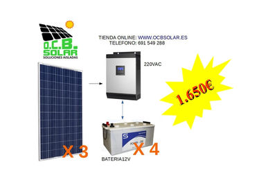 Kit solar fotovoltaico 3500w
