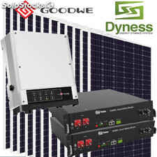 Kit Solar híbrido 5000W Inversor Goodwe (Conexión y baterías)
