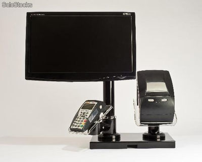 Kit Suporte para Monitor, Máquina de Cartão e Impressora Fiscal (com base) - Foto 3