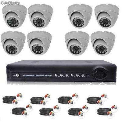 Kit VideoSurveillance 8 Domes Int Sharp®