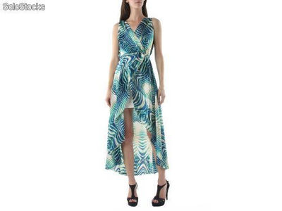 Kleid fifilles de paris Frauen - citron_zebre_bleu_bic - Größe : xs