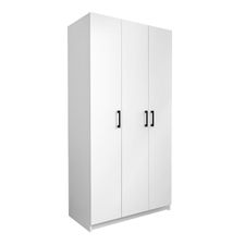 Kleiderschrank EMMY 3 Türen Weiß 90x47x180cm