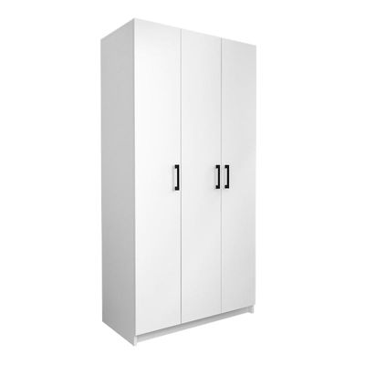 Kleiderschrank EMMY 3 Türen Weiß 90x47x180cm