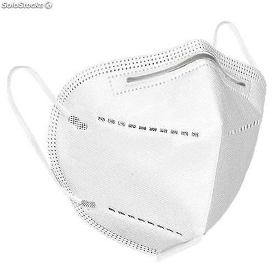 KN95- FFP2 White Foldable Mask - Foto 5