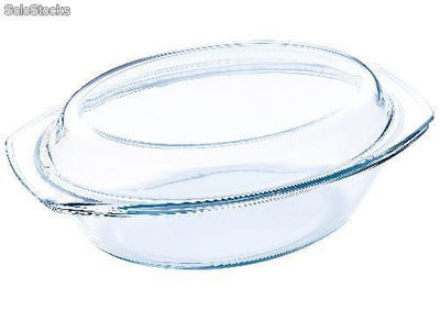 Kochtopf aus gehärtetem Glas mit Glasdeckel, Blaumann bl-2011