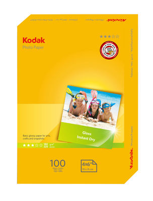 Kodak 180gsm Gloss value photo paper A6 10x15 (100 folhas)