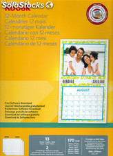 Kodak calendrier 12 mois (13 feuilles avec des anneaux de montage)
