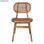 KOLLUR Chaise de bois avec dossier en rotin - Photo 2