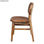 KOLLUR Chaise de bois avec dossier en rotin - Photo 3