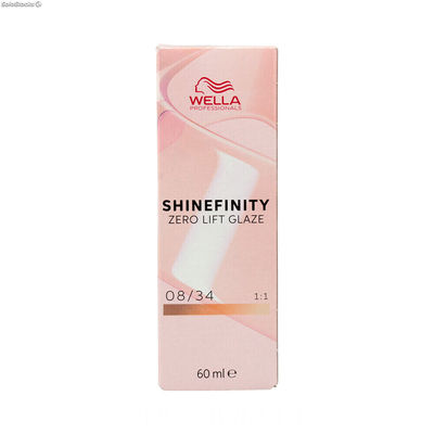 Koloryzacja permanentna Wella Shinefinity Nº 08/34 (60 ml)