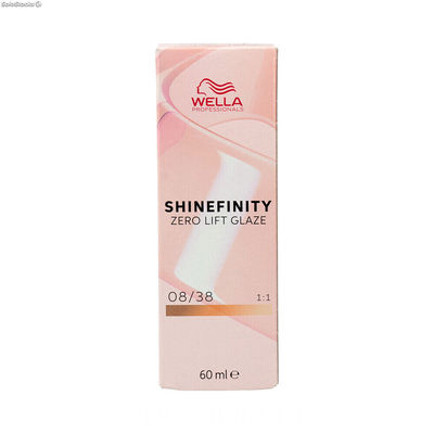 Koloryzacja permanentna Wella Shinefinity Nº 08/38 (60 ml)
