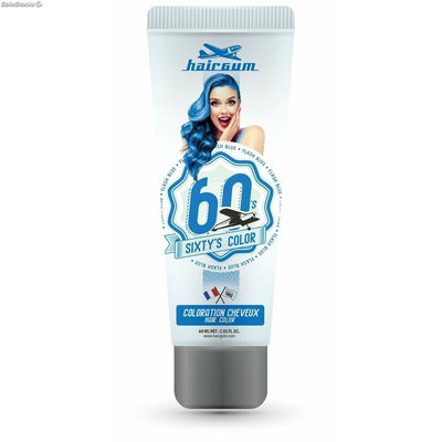 Koloryzacja Półtrwała Hairgum Sixty&#39;s Color flash blue (60 ml)
