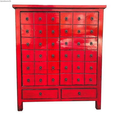 Komoda DKD Home Decor Czerwony Drewno wiązu Orientalny Lakierowany 102 x 42 x 12