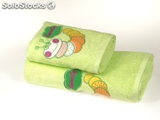 Komplet ręczników dla dziecka (2 szt.) gąsienica