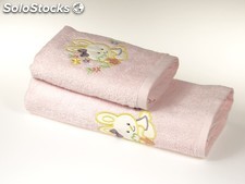 Komplet ręczników dla dziecka (2 szt.) króliczek