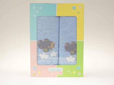 Komplet ręczników dla dziecka (2 szt.) samolot - Zdjęcie 3