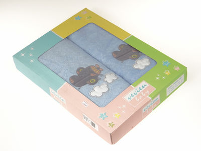 Komplet ręczników dla dziecka (2 szt.) samolot - Zdjęcie 4